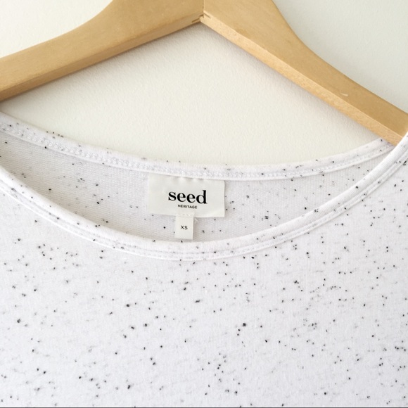 NWOT Seed Heritage Asymmetrical Long Sleeve Top - Picture 3 of 5